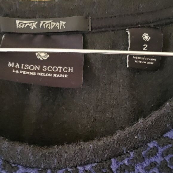 Maison Scotch Leopard Print Long Sleeve Punk Radar Sweater - Picture 4 of 4